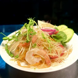 Papaya Salad with King Prawns
